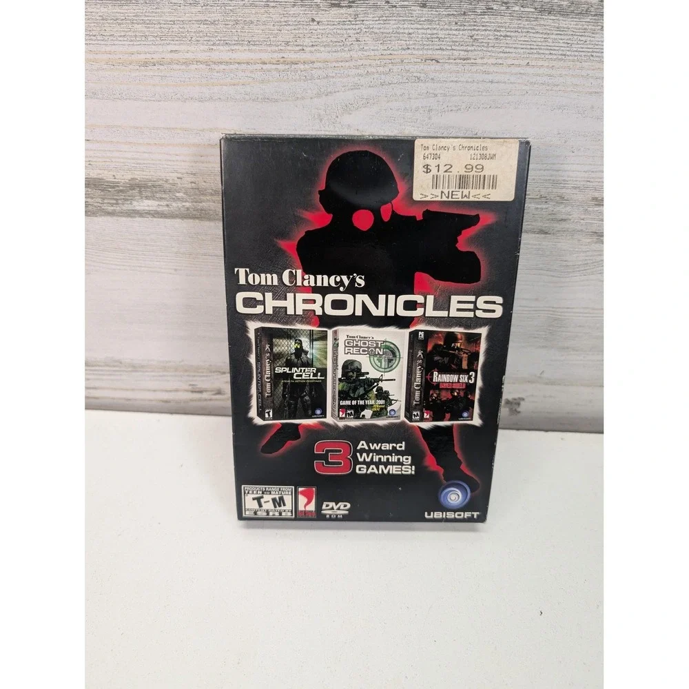 Tom Clancy's Chronicles PC‎ Game DVD Case Manual Ubisoft NTSC Shooter CIB